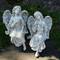 14" Gray Decorative Sitting Angel Outdoor Garden Statues
